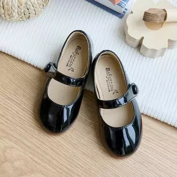 Baby Jam Girls Joy Mary Jane Flat Black-y877 130