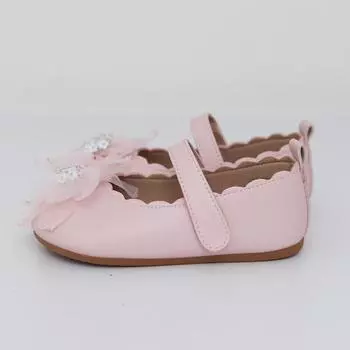 Baby Jam Girls Tinkle Flower Flat Pink-BB369 120