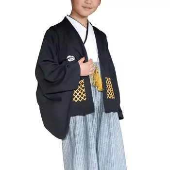 Baby Kids Clothing Hakama Style Boys Formal 3 Piece Set Black 130cm 1064110607BK130 Children s