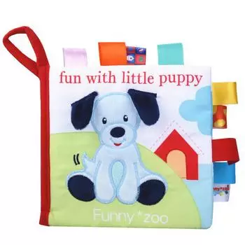 Baby Kids Intelligence Development Cloth 3D Tail Book Educational Toy