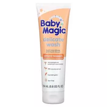 Baby Magic, Деликатное моющее средство, цветки миндаля, 8,6 жидких унций (254 мл)