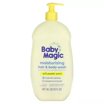 Baby Magic, Moisturizing Hair and Body Wash, Soft Powder, 30 fl oz (887 ml)