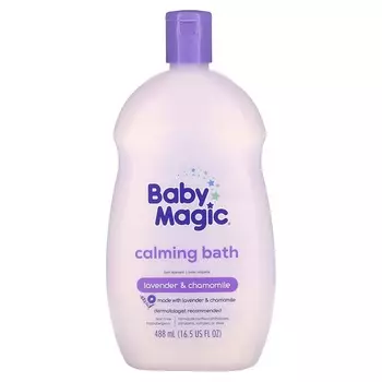 Baby Magic, Успокаивающее средство для ванны, лаванда и ромашка, 16,5 жидких унций (488 мл)