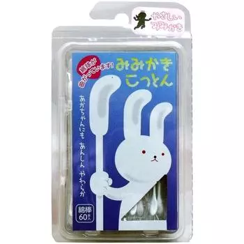 Baby Menbou Mimikaki поштучно 60 шт. Хлопок, в упаковке,