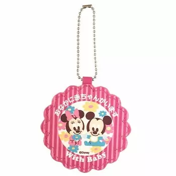 baby mickey & baby minnie maternity sign holder flower