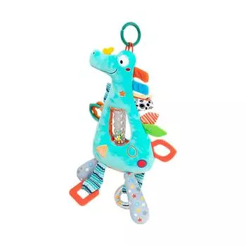 Baby Multifunctional Bed Hanging Grasping Training Toy Baby Early Education Lathe Pendant One Size циан
