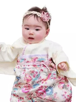 Baby Organic Japanese Shrine First First Peach Baby Formal [Sweet Mummy] Хакама, Хакама для девочек, Комбинезоны, Девочки, 100% хлопок, Одежда, Визит, Фестиваль,