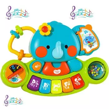 Baby Piano Toy 6 to 12 Months Light Up Music Baby Toys for 0 6 9 12 18 Months Early Learning Educational Piano Keyboard Infant Toys Piano Toy