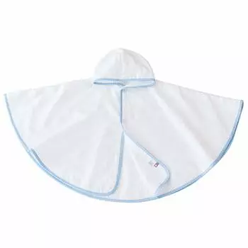 Baby Пончо для младенцев Bloom Imabari Baby Bathrobe с капюшоном Быстросохнущая легкая марлевая ткань Cute Baby Сделано в Японии Хлопок Fit-Use 100% (белый) белый