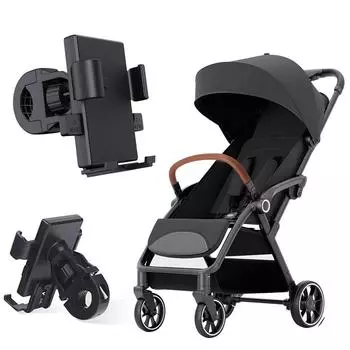 Baby Pram Smartphone Bracket Baby Stroller Lazy Phone Holder Stroller Accessories чёрный