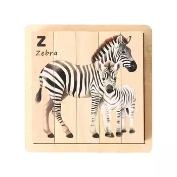 Baby puzzle animal puzzle toys infant early childhood toys children s English words cognitive puzzle board wooden toys Christmas Halloween birthday Toy