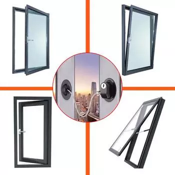 Baby Safety Lock Fridge Window Non-Punching Lock Wire Cable Safety Protection чёрный