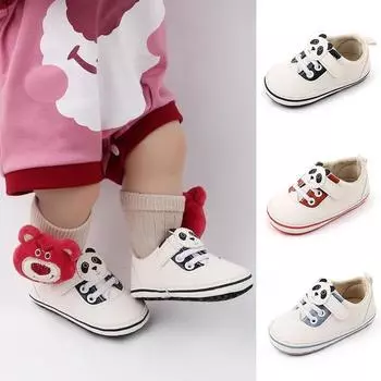 Baby Shoe New Autumn Child Baby Toddler Shoe Cartoon Panda Gril Shoe Antiskid Soft Soled Boy ShoeCute Casual Sneaker Apatos Bebe 11cm чёрный