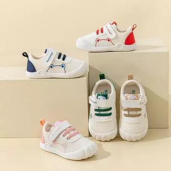 Baby Shoes 2024 Autumn New Baby Girl Shoes 0-3Year Old Cloth Walking Shoe Child Sneakers Boy Kids Sneakers Girl Shoes Zapatillas 14- insole11.5cm розовый