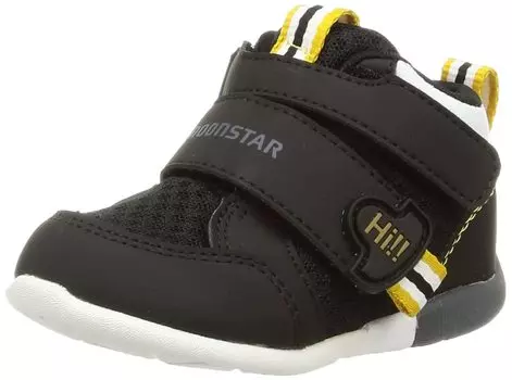 Baby Shoes Sneakers Wide 3E Magic Boys Girls Baby MS B140 Black cm [Moonstar] 12~15cm 0.5cm 14.0 чёрный