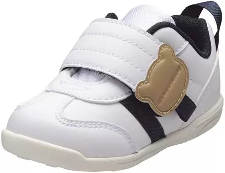 Baby Shoes Sneakers Wide Lightweight Foot Education Brain Training Boys Girls SJB 1610 White cm 3E [Shunsoku] 12~15cm 15.0 белый