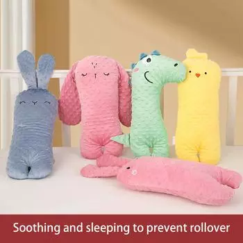 Baby Sleep Throw Pillow with Detachable Designing Soft Supportive Side Sleeping Cushion for 0-24 Months Infants E