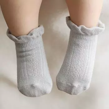 Baby Socks 0-12/12-24 Anti Slip Breathable Cotton White Toddler Socks Summer Thin Breathable Soft Cotton S 0-12M