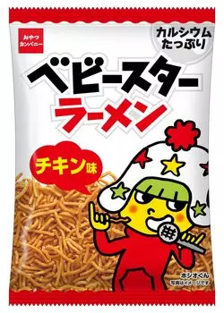 Baby Star Ramen со вкусом курицы, средний, 36 г x 24 пакета Oyatsu Company Dagashi Snacks Ramen Snacks Snacks Snacks Rolling Stock Для использования на мероприятиях Также как