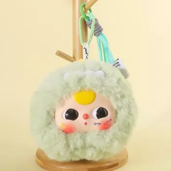 Baby Three Panda Dinosaur Pig Rabbit Duck Sheep Shaped Plush Doll Pendant Dinosaurs