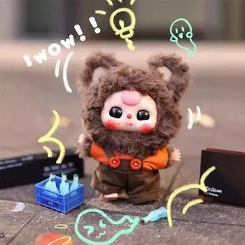 Baby Three V3 Cutie Series Модельная серия плюшевая милая кукла-подвеска брелок для ключей с глухой коробкой детские игрушки подарки 1pc