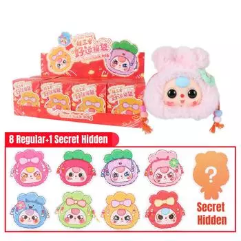 Baby Three-year-old Mobile Phone Bag Plush Cute Cute Pet Bag Plush Doll One Size красный