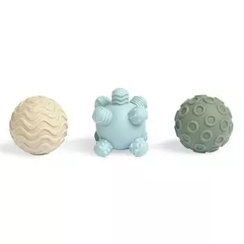Baby Touch Perception Massage Sensory Busy Hand Ball Baby 6 Months One Year Old 7-8-September Age Grasping Toys [3-Piece Set] touch ball B