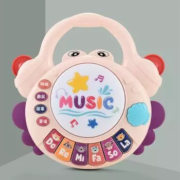 Baby Toys Educational Early Education 0-2 Years Old Baby Over 6 Months Old Music Story Grasping Training Hand Drum Rattle