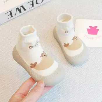 Baby Walking Shoes Soft Sole Non-slip Breathable Socks Indoor and Outdoor Boys and Girls Baby Anti-odor Floor Shoes and Socks 0-6 Months