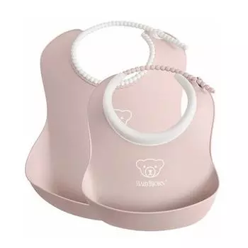 BabyBjorn детский нагрудник стартовый набор из 2 шт., пудрово-розовый, 2 шт.
