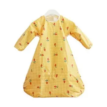 Babyclaw baby самостоятельный стол для детского питания, встроенный водонепроницаемый нагрудник с длинными рукавами стандартного типа, морковно-желтый, 1 шт., 1 шт.