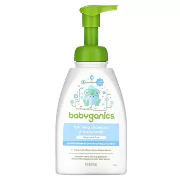 Babyganics, Шампунь + гель для душа, без отдушек, 16 жидких унций (473 мл)