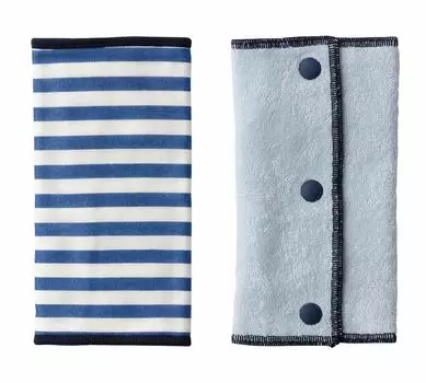 BABYHOPPER Gauze Belt Cover Blue Border 0 CKBH00110 Months~