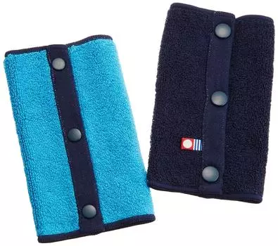 BABYHOPPER Made in Japan Drool Cover Baby Carrier Perfect for Ergobaby Stroller Imabari Towel Reversible Belt Cover Navy Blue CKBH00202 (Pad)