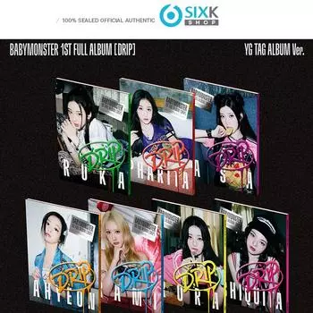 BABYMONSTER 1-й полноценный альбом [DRIP] (YG TAG АЛЬБОМ Вер) RANDOM 1EA