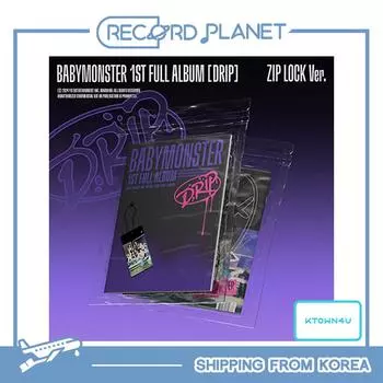BABYMONSTER 1-й ПОЛНЫЙ АЛЬБОМ [DRIP] (Версия ZIP LOCK) [Фансайн POB] Ktown4U Fansign