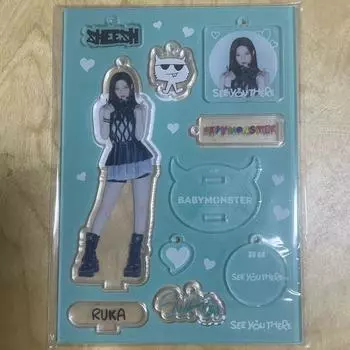 BABYMONSTER RUKA SEE YOU THERE Официальный MD DIY АКРИЛОВЫЙ НАБОР Fan Meeting Limited SEOUL BAEMON Новый