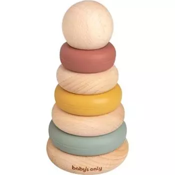 BabyOnly Новорожденный Силиконовое Деревянное Кольцо Складывание, Опал, 1 шт., Корейские детские товары