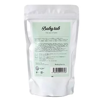 Babytab 27 таблеток Нейтральная бикарбонатная соль для ванн Соли для ванн Без запаха Органическая увлажняющая газированная весна Сухая кожа Удаление хлора Сделано в Японии