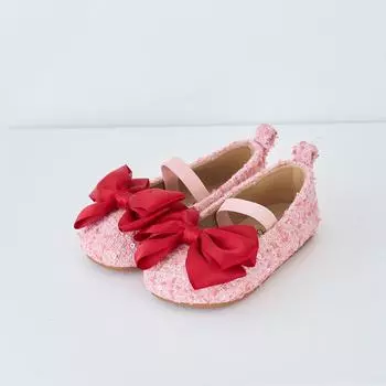 [BABYZZAM] Туфли Franc Ribbon Flat Pink для девочек, BB434, 7000030110, популярная корейская обувь 190