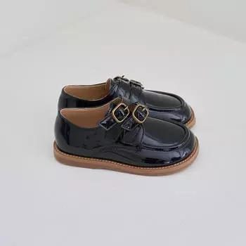 [BABYZZAM] Unisex Lottie Loafer Black, A133, 7000026527, Popular Korean Shoes 180
