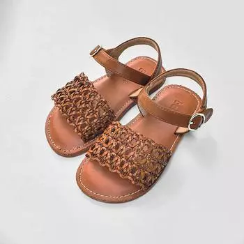 [BABYZZAM] Unisex pepper sandals brown, BB346, 7000008885, Popular Korean Shoes 180
