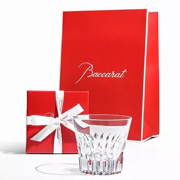 Baccarat Glass Crystal Everyday Ear Tumbler, лимитированный подарочный набор 2022 года, оригинальный бумажный пакет, оригинальная упаковка, 1 клиент, одиночные старомодные камни