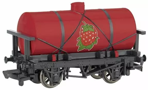 Bachmann HO Gauge Паровозик Томас цистерна с малиновым сиропом железнодорожная модель грузового вагона 028-77033 красный