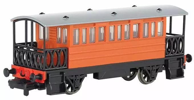 Bachmann HO Gauge Thomas the Tank Engine Henrietta Railway Model Passenger Silver 28-77028 Car, серебряный