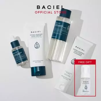 BACIEL - Hydra Barrier CICA Care SET (Очищающее средство, Тонер-эссенция, Сыворотка, Крем)