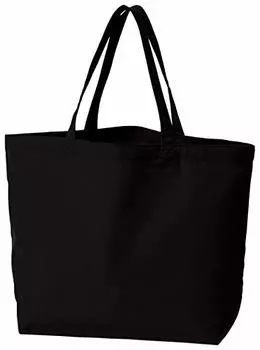 Back Canvas Tote Bag Black Japan ML to Japanese size [Print Star] 00778-TCC (equivalent M-L)