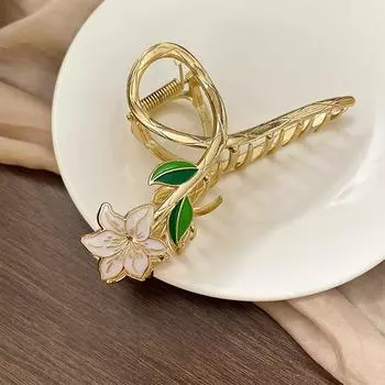 Back Head Hair Crab Headdress Shark Clip Hair Claws Flower Hair Clip Korean Women Hairpins