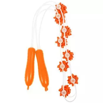 Back Roller Ball Silica Gel Muscle Massage Stick Back Pull Strip Back Stretcher Muscle Yoga Training Tool оранжевый