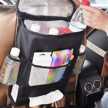 Back Seat Hangbag Car Storage Car Seat Back Hangbag Washable Stain Resistant Oxford Fabric Hangbag Mesh Pockets For Kids Travel United States